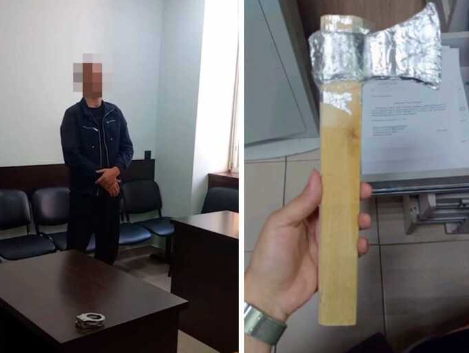 Угрожал топором: в Сочи задержали водителя с муляжом холодного оружия